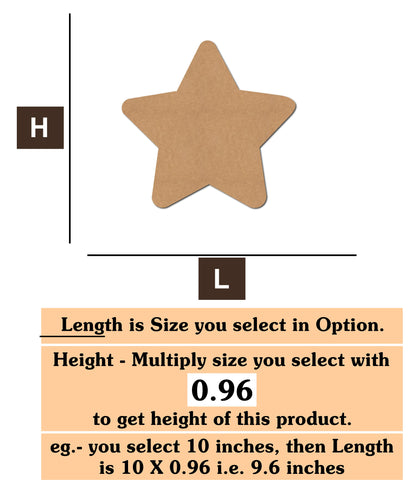 Star 02 MDF Cutout