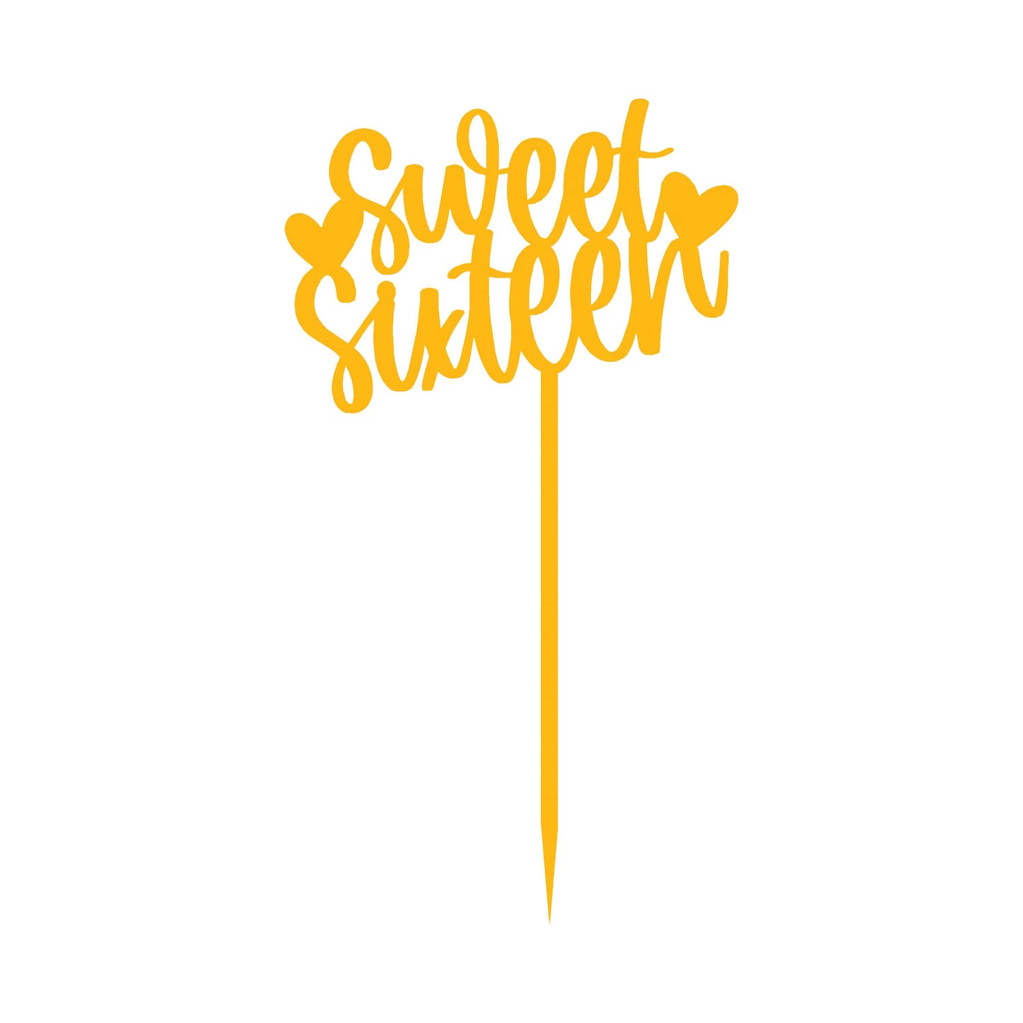 Sweet Sixteen Cake Topper