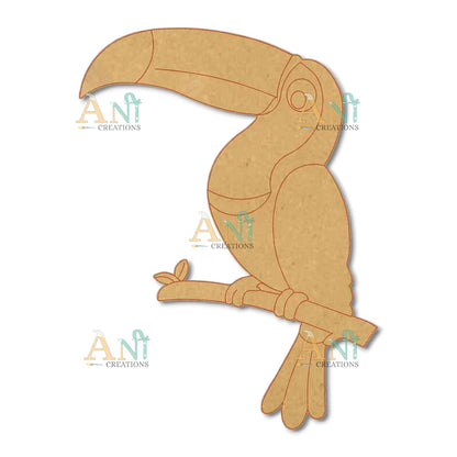 Toucan Bird MDF Cutout