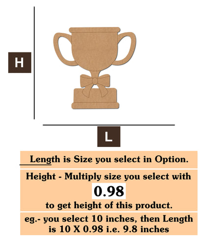 Trophy MDF Cutout