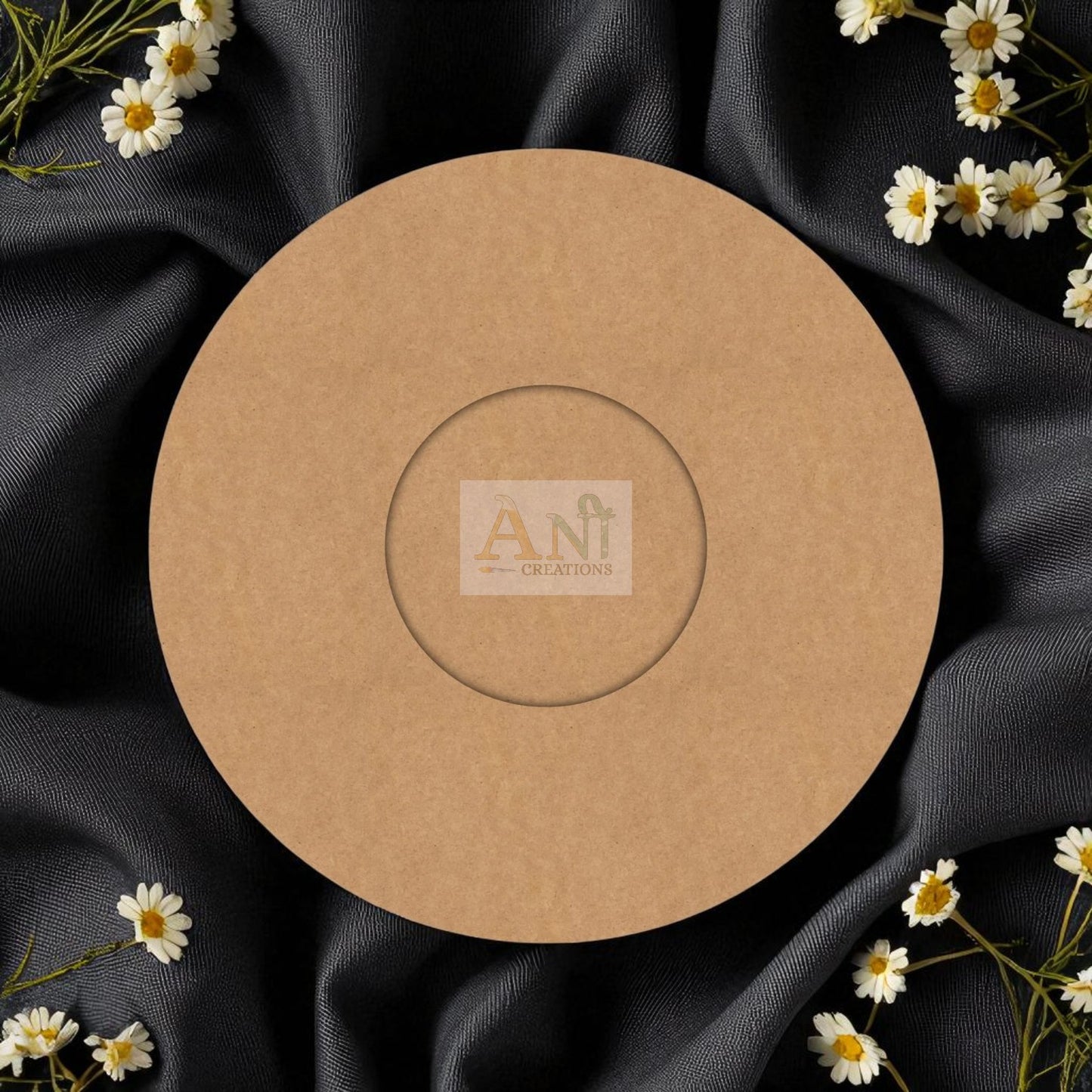 MDF Circle T-Light Holder