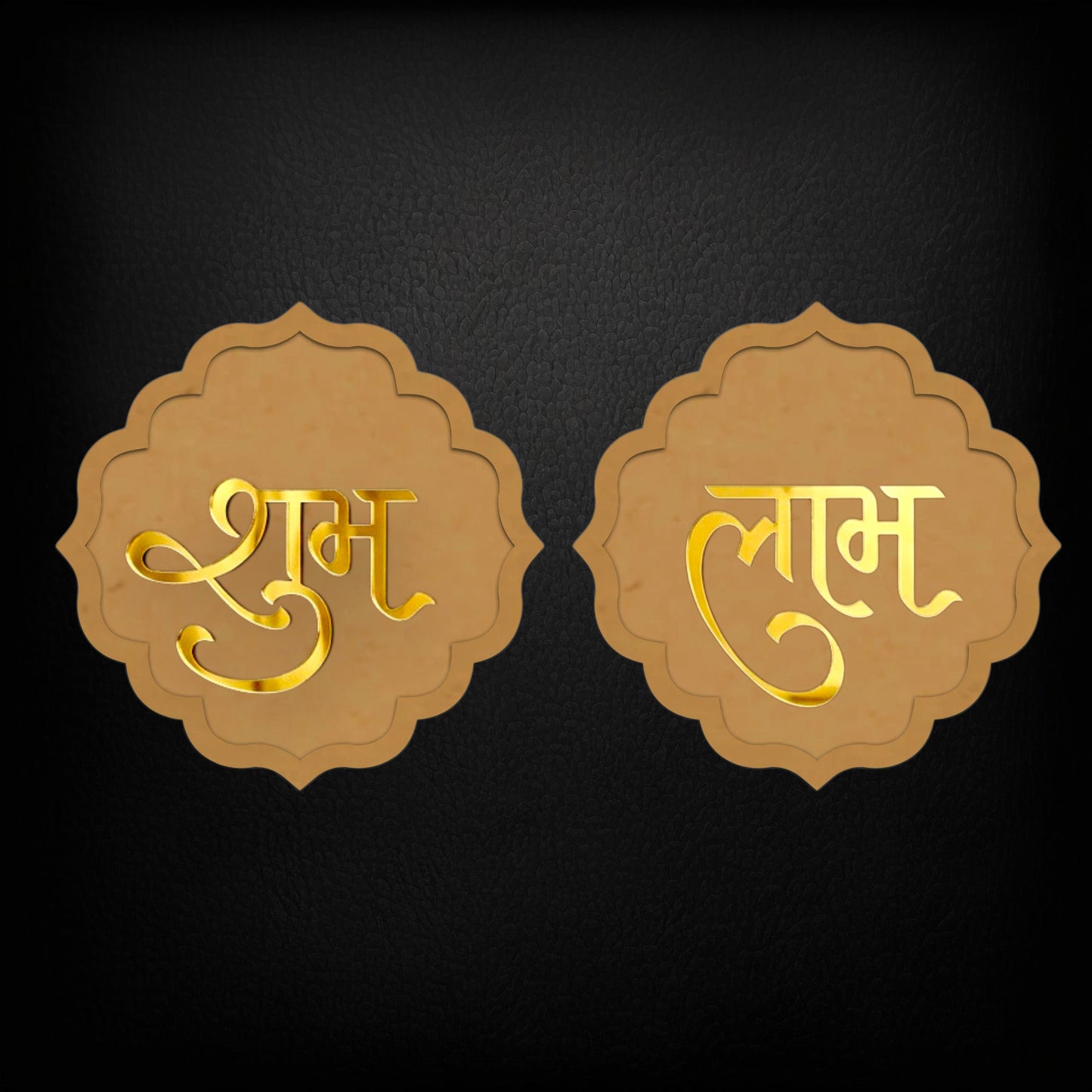 curved panel double layer Shubh Labh MDF acrylic Design 35