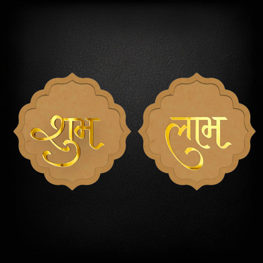 curved panel double layer Shubh Labh MDF acrylic Design 35