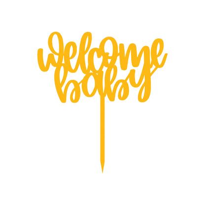 Welcome Baby 2 Cake Topper