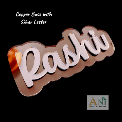 Acrylic Customized  Double layer Name  Cutout