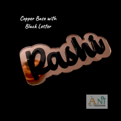 Acrylic Customized  Double layer Name  Cutout