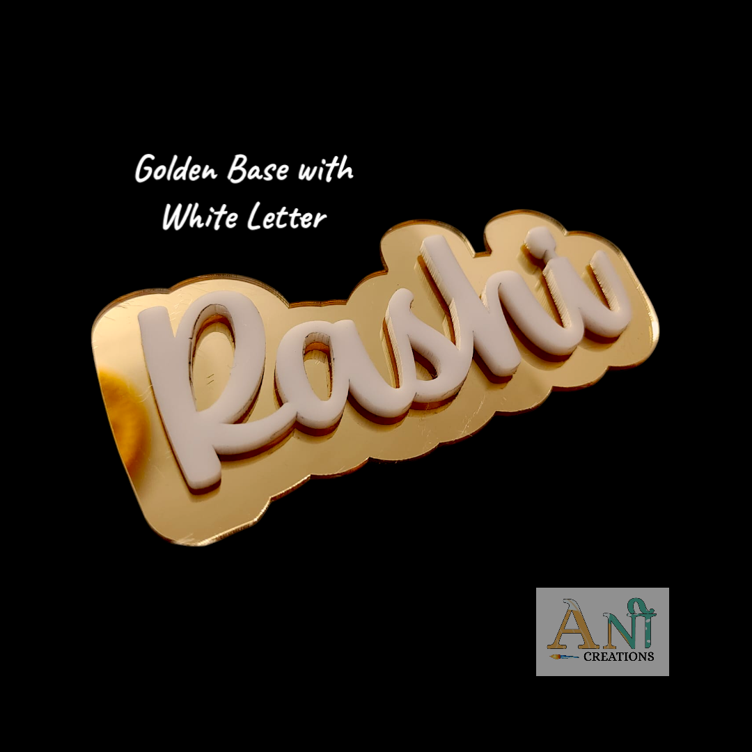 Acrylic Customized  Double layer Name  Cutout