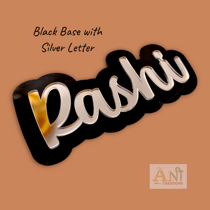 Acrylic Customized  Double layer Name  Cutout