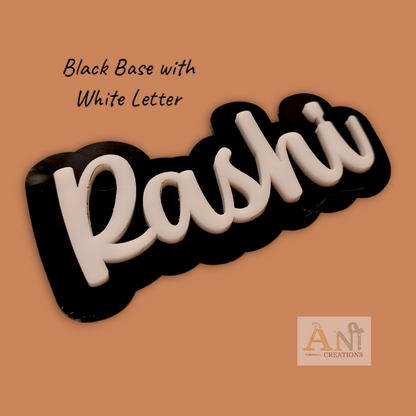 Acrylic Customized  Double layer Name  Cutout