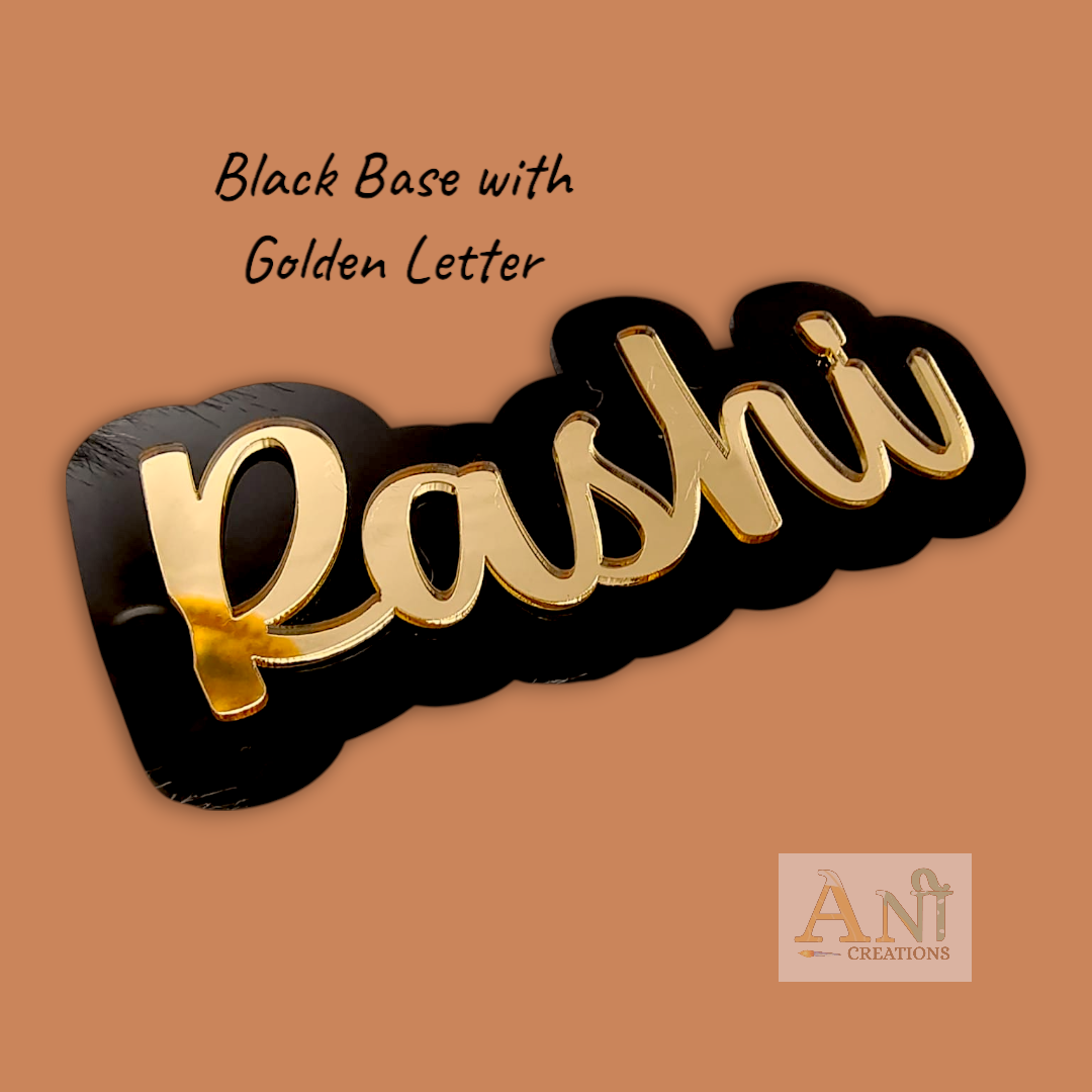 Acrylic Customized  Double layer Name  Cutout