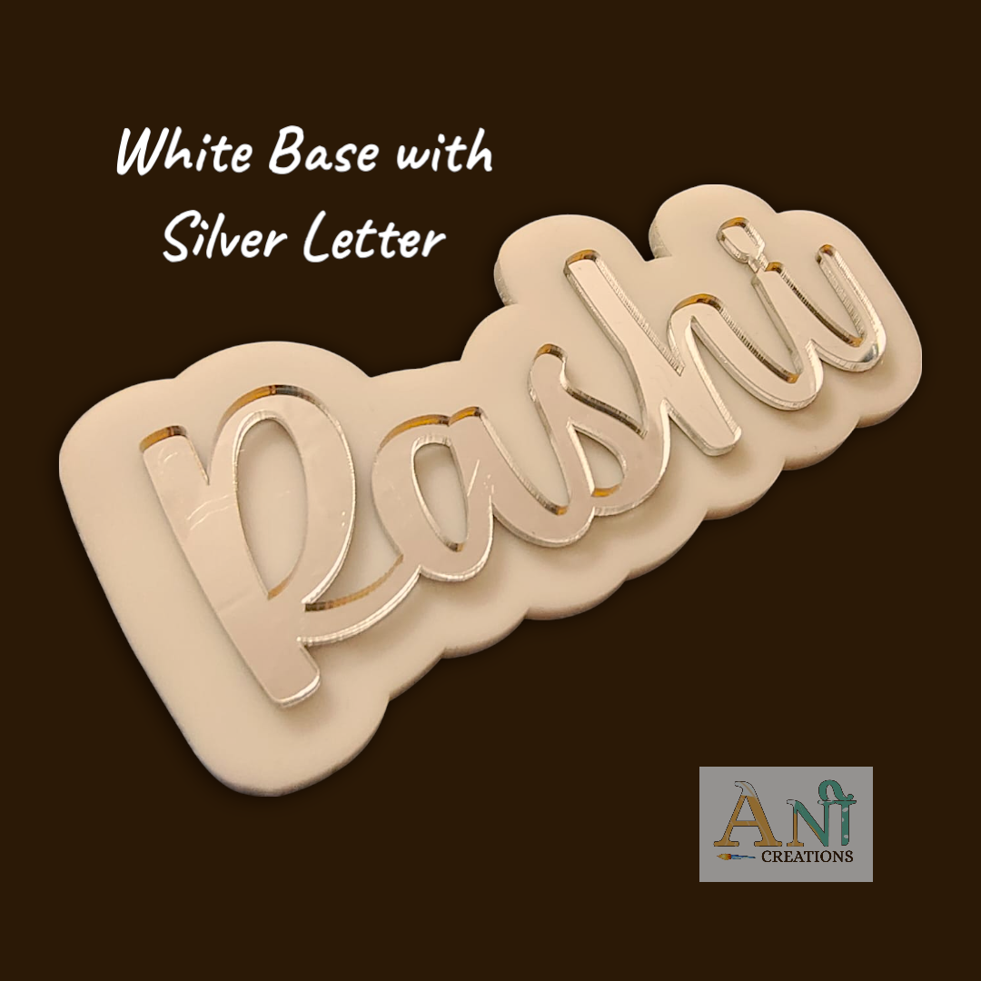 Acrylic Customized  Double layer Name  Cutout