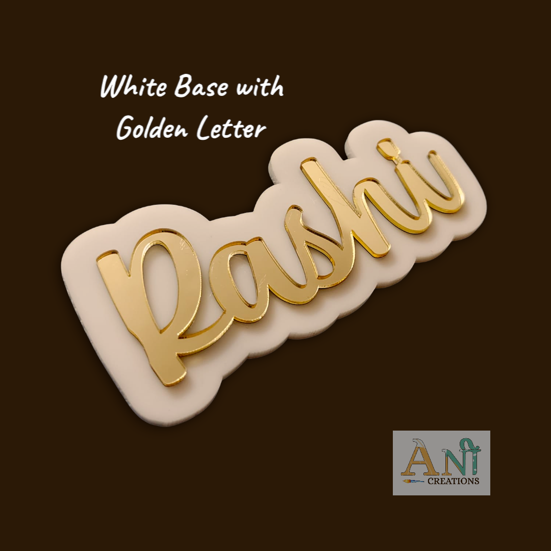 Acrylic Customized  Double layer Name  Cutout