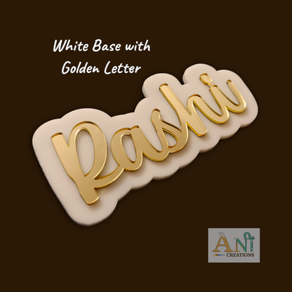 Acrylic Customized  Double layer Name  Cutout