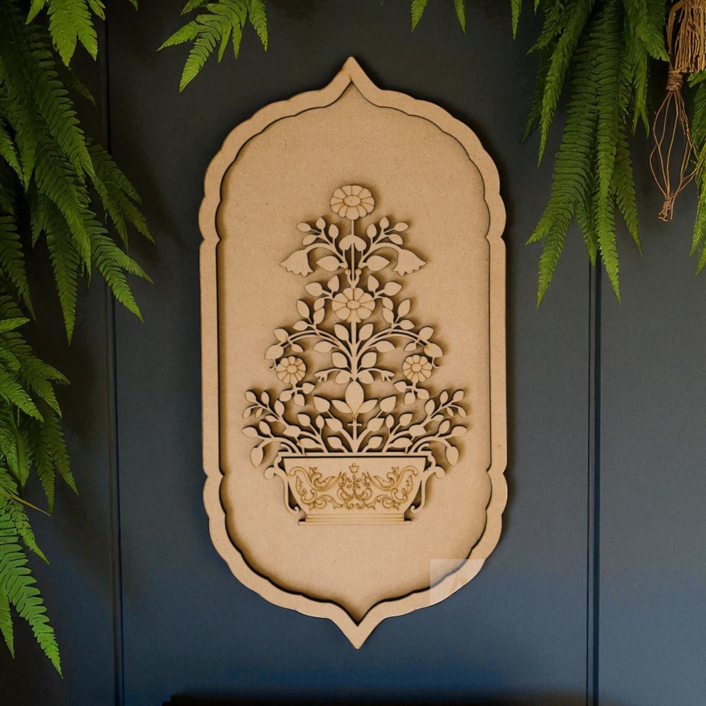 Rajwadi Floral Motif Pre Mark Cutout 1