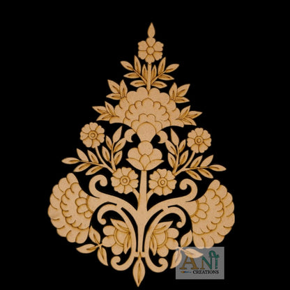 Persian Floral Motif Pre Marked Cutout 3