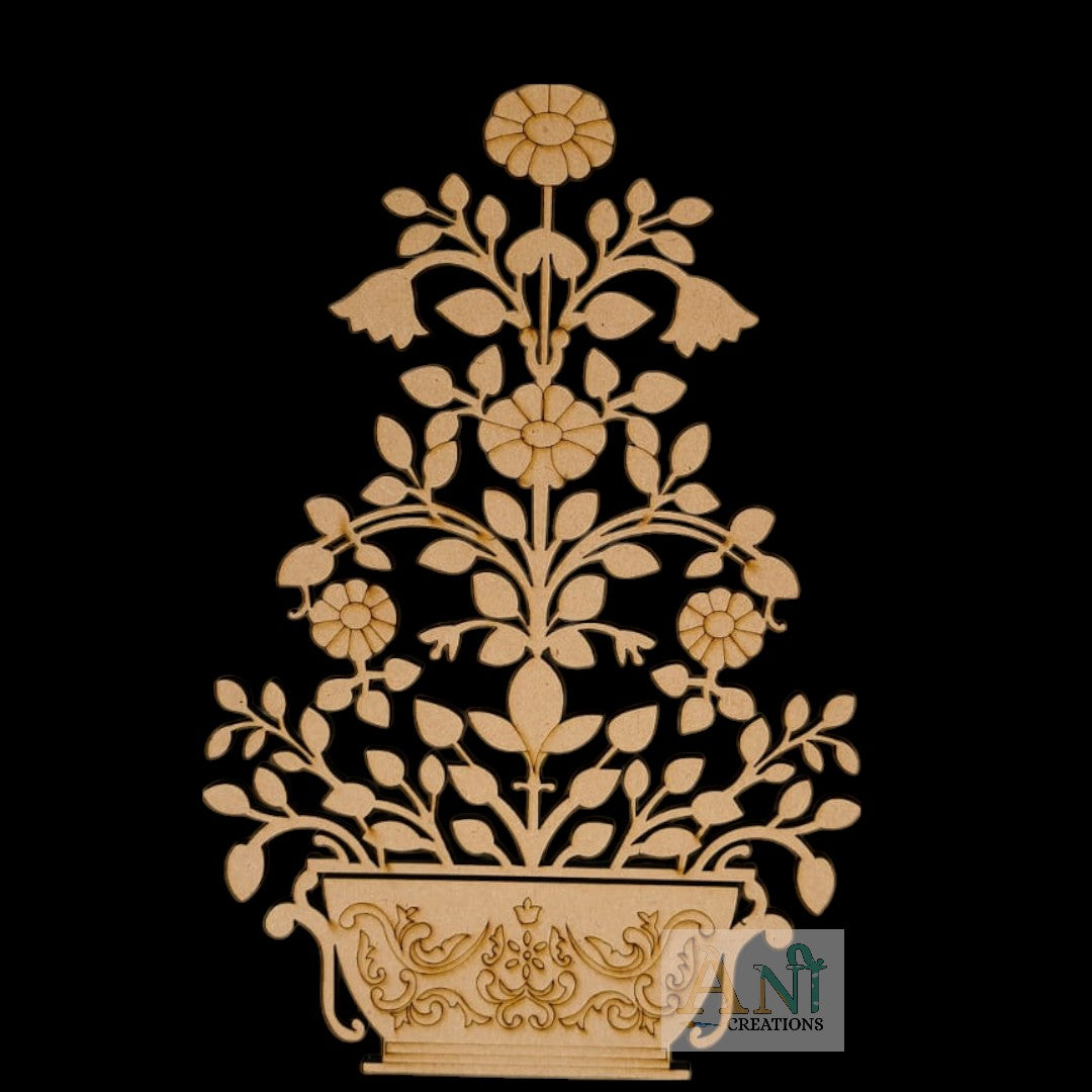 Rajwadi Floral Motif Pre Mark Cutout 1