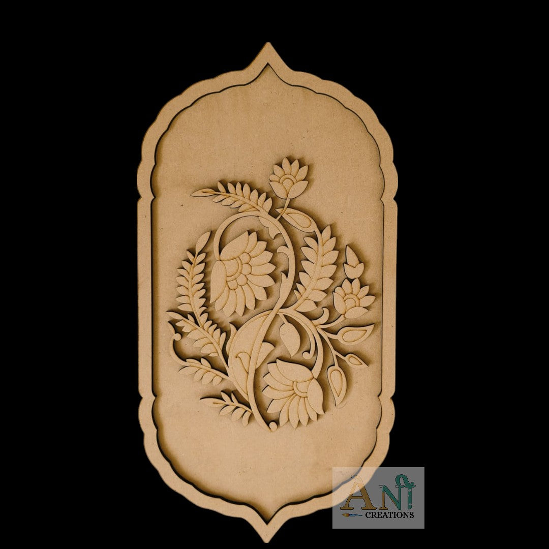 Rajwadi Floral Motif Pre Mark Cutout 5