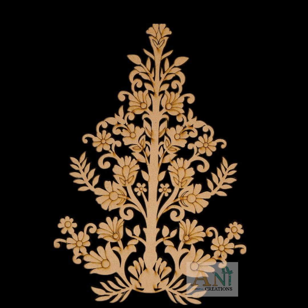 Rajwadi Floral Motif Pre Mark Cutout 4