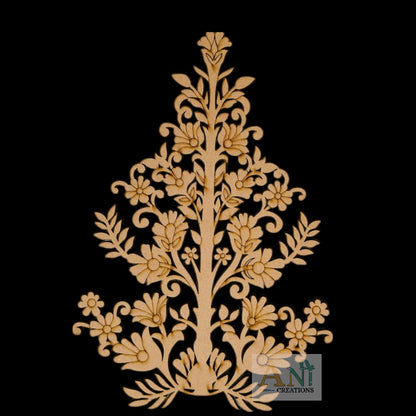 Rajwadi Floral Motif Pre Mark Cutout 4