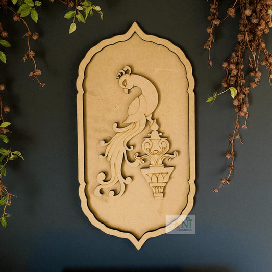 Folk Art Parrot Motif Pre Mark Cutout