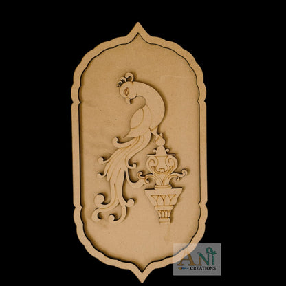 Folk Art Parrot Motif Pre Mark Cutout