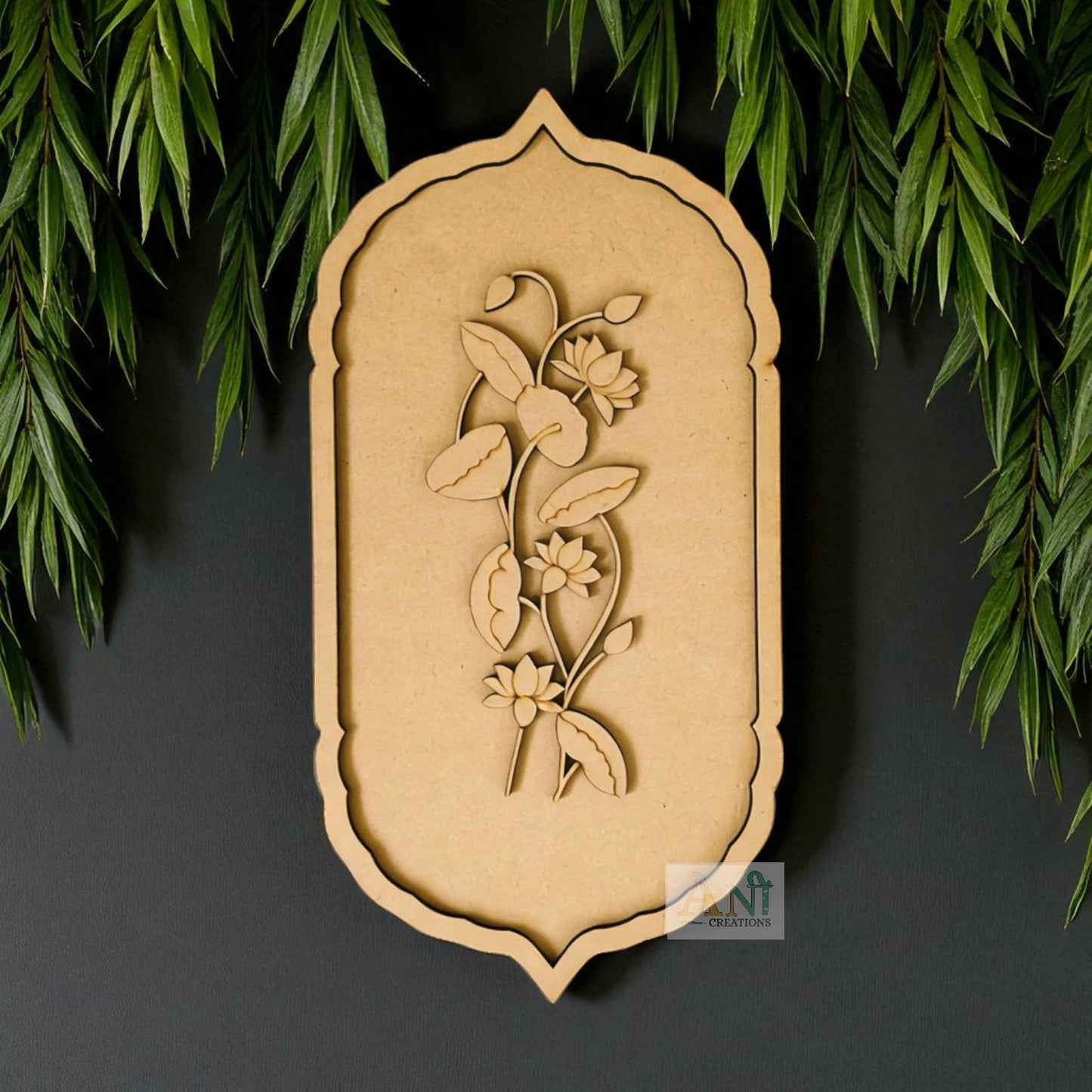 Pichwai Lotus Motif Pre Mark Cutout