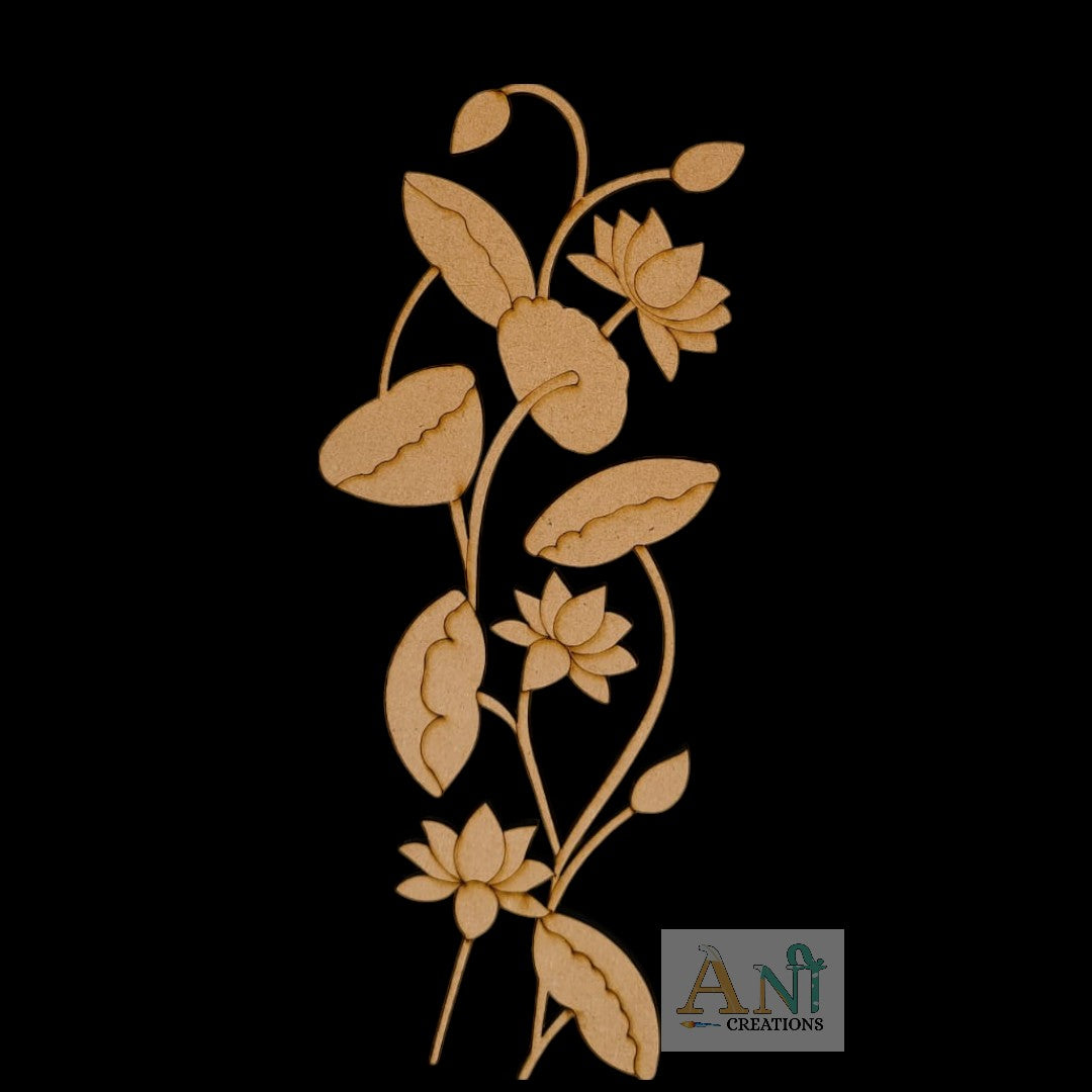 Pichwai Lotus Motif Pre Mark Cutout