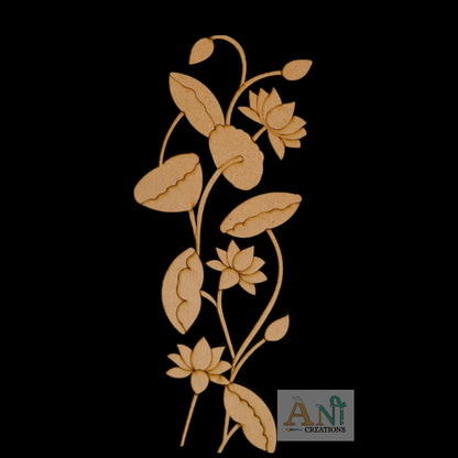 Pichwai Lotus Motif Pre Mark Cutout