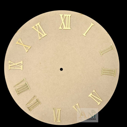 MDF Clock Base 1 Cutout with Acrylic Number