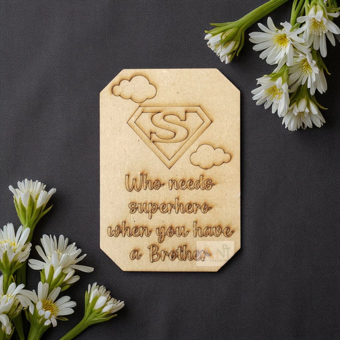 Super Hero Brother MDF Cuout
