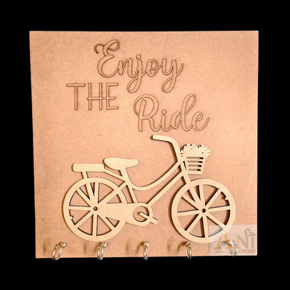 3D Rectangle cycle  Keyholder MDF cutout