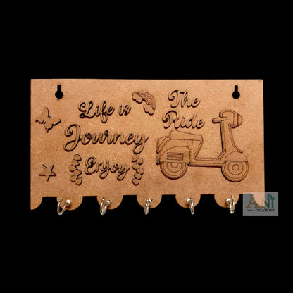 3D Rectangle Shape Keyholder MDF cutout