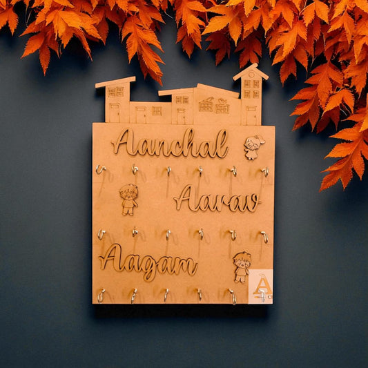 3D  Keyholder MDF cutout 4