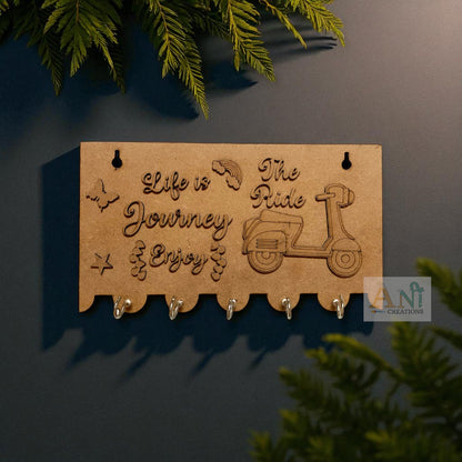 3D Rectangle Shape Keyholder MDF cutout