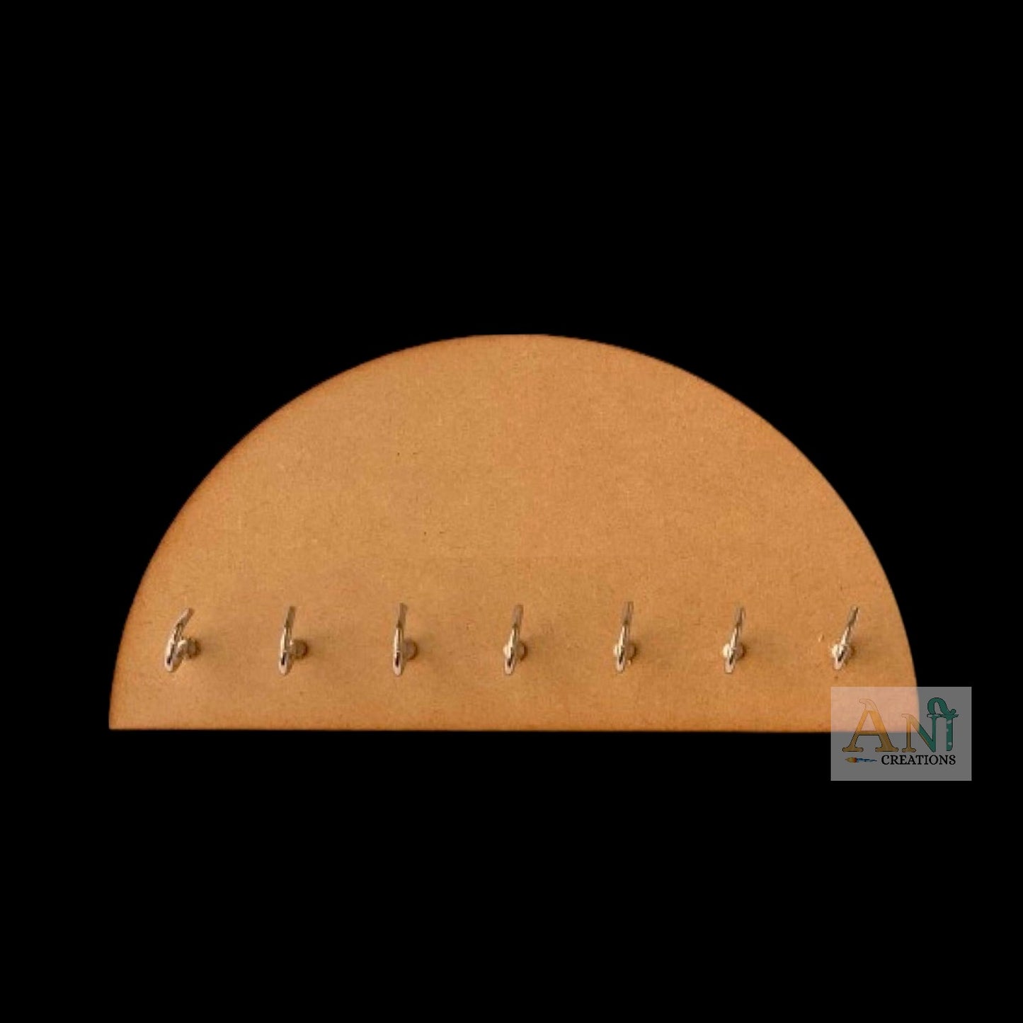 Half Circle Shape Keyholder MDF cutout