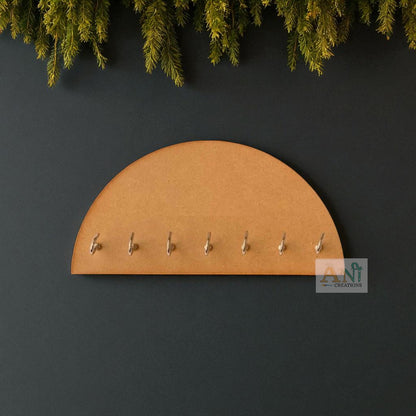 Half Circle Shape Keyholder MDF cutout