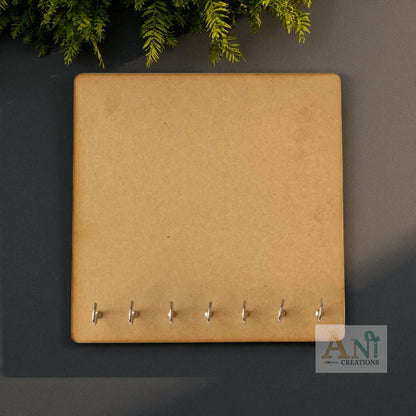 Square Shape Keyholder MDF cutout