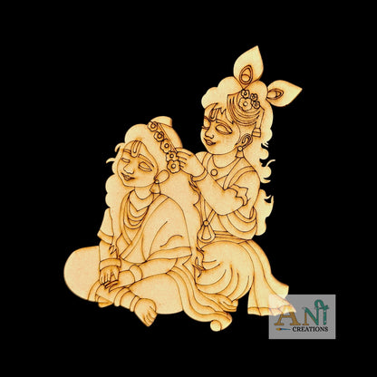 Radha krishna 6 MDF Cutout