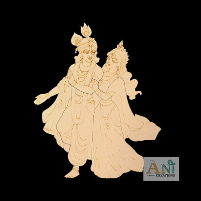 Radha krishna 5 MDF Cutout