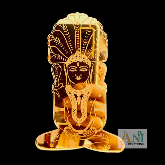 Engraved Shankeshwar parasnath Acrylic Cutout