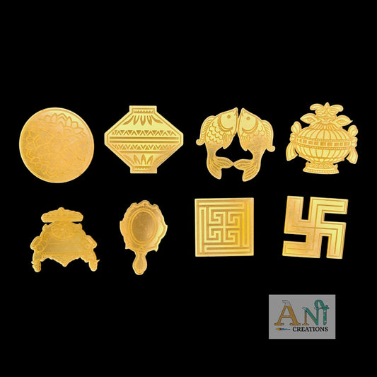 Engraved Ashtamangal Acrylic Cutout