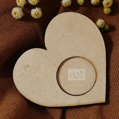 MDF Heart T-Light Holder