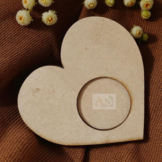 MDF Heart T-Light Holder