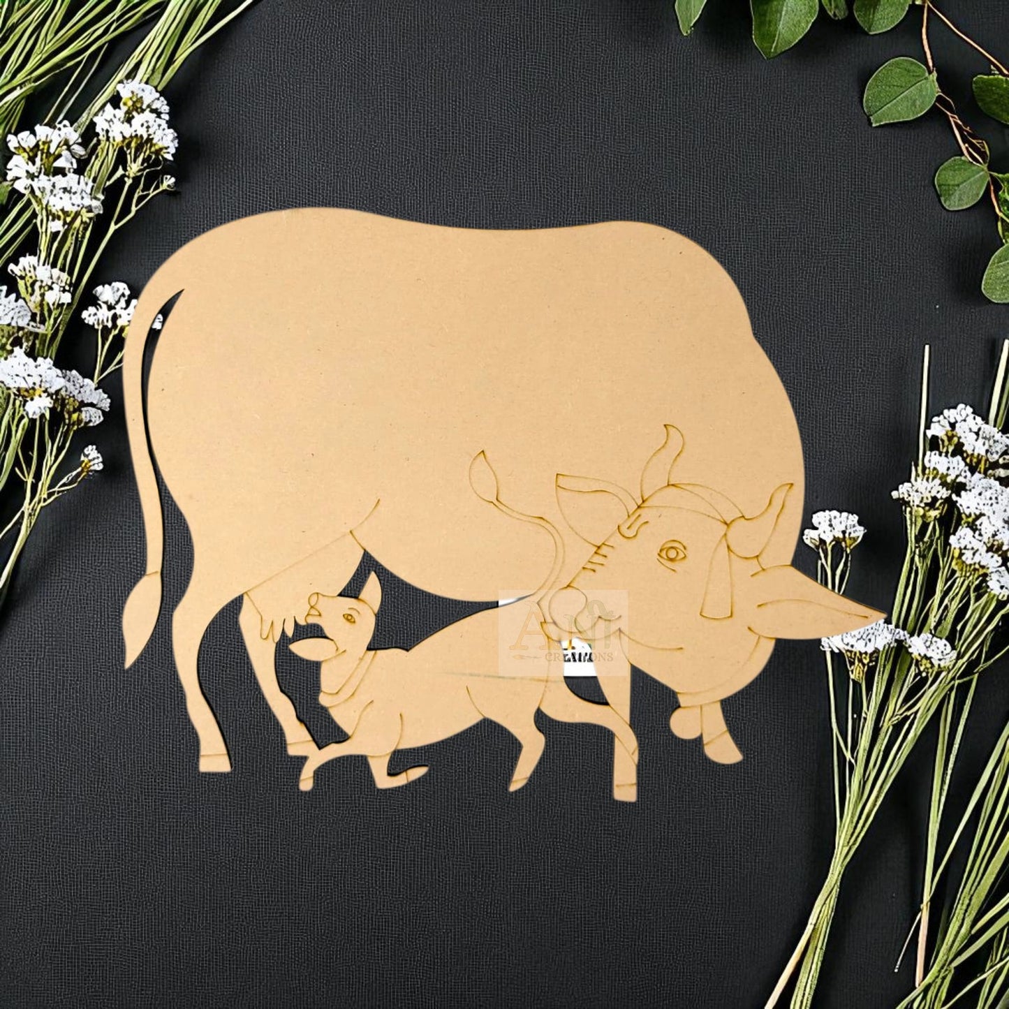 Cow Calf 3 MDF Cutout