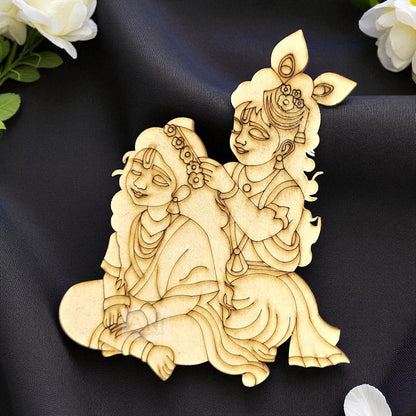 Radha krishna 6 MDF Cutout