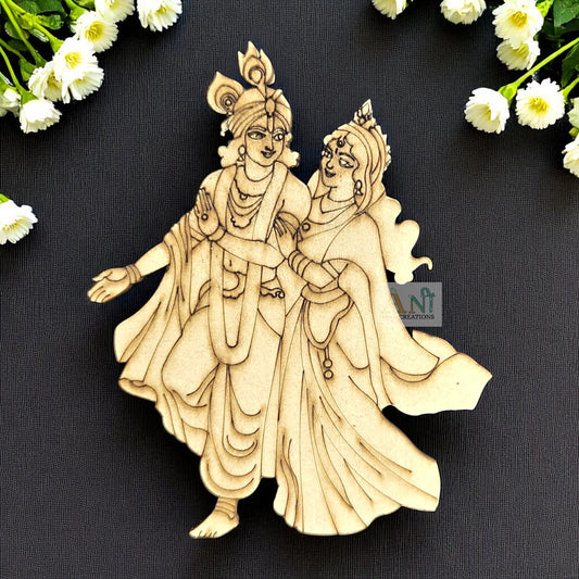 Radha krishna 5 MDF Cutout
