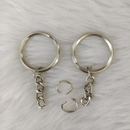 Key Ring Silver With Chain