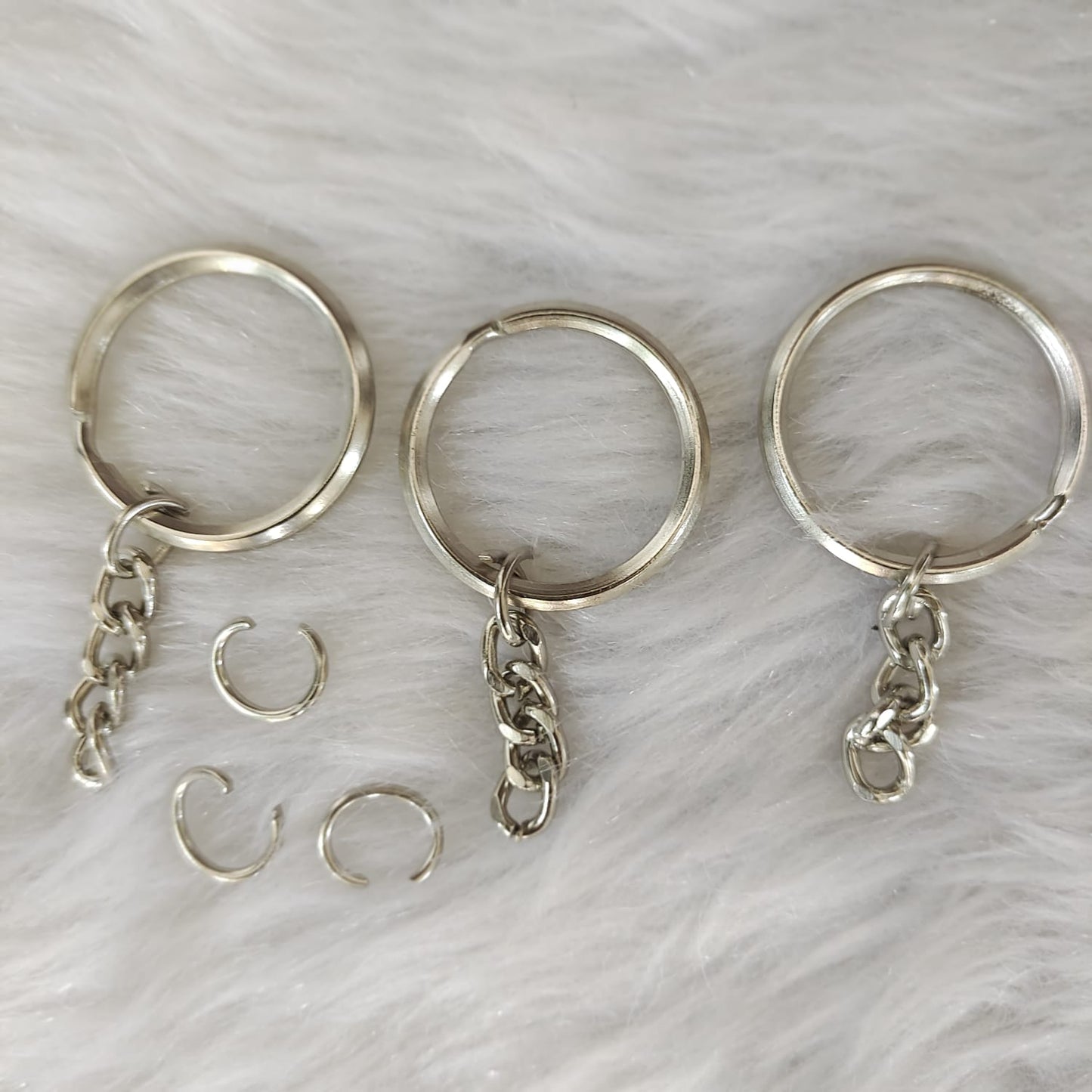 Key Ring Silver With Chain