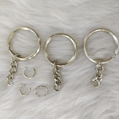 Key Ring Silver With Chain