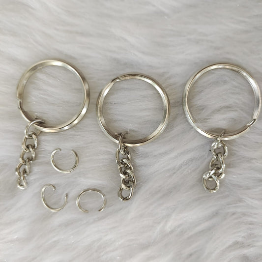 Key Ring Silver With Chain